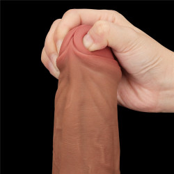 LoveToy SlidingSkin Gode Sliding Skin 20 x 5.3 cm Marron